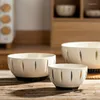 Миски Японская столовая чаша тарелка на тарелку домашние керамические творческий суп -соус лоток кухня