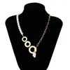 Подвесные ожерелья винтажные имитационные жемчужные ожерелья модная геометрическое сердце от пряжки с пряжкой персонализированная цепочка ключиц для женщин