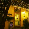 6m x 5m 960Led Outdoor Home Warm White Chulty Decorative Xmas String Fairy Curtain Garlands Party Lights For Wedding238C