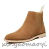 2023ss Chelsea boots men leather autumn winter pointed toe British Martin boot man nubuck leather high-top size 36-45