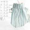 Dog Apparel Striped Clothes Shirt Printing Pet Clothing Fashion Casual Dogs Thin Princess Costume Bichon Green Spring Summer Wholesale