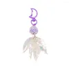 Porte-clés Nedar Crystal Plante Feuilles Lune Creative Feuille Pendentif Porte-clés Pour Femmes Hommes Mignon Porte-clés Charme Sac Accessoires Cadeau