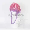 Cosplaypruiken Anime Hypnose Microfoon Amemura Ramuda Cosplaypruik Roze en Paars Gemengd haar Hittebestendig Synthetisch Halloween Feest x0901