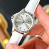 Reloj impermeable Relojes de pulsera Relojes Movimiento de cuarzo Reloj de pulsera de moda Correa de cuero de lujo inoxidable Diamante Ladeis Montre de Relojes 3 Olge