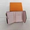 2023 Diseñador Mujeres Cartera corta Mujer Monedero Descuento Caja original Titular de la tarjeta Bolso de las señoras Flor comprobada