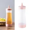 Ensembles de vaisselle 3 PCS Bouteille de sauce Go Conteneurs Couvercles Condiment Squeeze Mini bouteilles en plastique