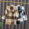 Wollen lange kinderjas, nieuwe herfst- en winterkids, dikke wollen jas, winterkleding