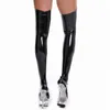 Sexy Socks Plus Size Latex Boots Stocking Wetlook Faux Leather Thigh High Stockings Pole Dance Clubwear Cosplay Hosiery 230901