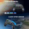 Gamecontrollers Joysticks JABS S80 Draadloze gameconsole Bluetooth-gamepad met gekleurde verlichting voor schakelaar/schakelaar Lite/OLED/PC Gamecontroller HKD230902