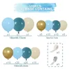 Andere evenementen Feestartikelen Blauwe Ballon Slinger Boog Kit Gelukkige Verjaardag Decoratie Babyshower Globos Confetti Latex Ballon Bruiloft 230901