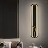 Lampada da parete Semplice e moderno in rame Creativo Soggiorno Divano TV Sfondo Luce Lusso Nordico Camera da letto Apparecchio da comodino