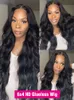 Synthetic Wigs Wear And Go Glueless Human Hair Wig Preplucked Brazilian Body Wave 13x4 HD Lace Frontal Human Hair Wigs For Women Ready To Wear 230901