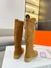 Bottines de luxe à talons hauts rouges pour femmes, bottines en daim, chaussures de soirée de mariage pour filles