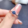 クラスターリングcolifelove vvsグレードトパーズリング0.5ct 5mmナチュラルジュエリー925オフィスの女性用シルバージェムストーン