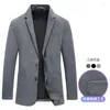 Men's Suits 2023 Fashion Knitted Embroidery Korean Version Of Gentleman Casual All-match Wedding Italian Style Hosting Man Blazer