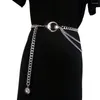 Ceintures chaînes de corps chaîne gland multicouche pantalon décoration femmes ceintures robe soleil lune taille