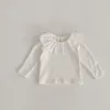 0-2 lata INs Autumn Baby Girl T-shirt Noworodka Dzieci z długim rękawem Koronka Skuteczka Klątka Klątka