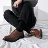 Robe chaussures hommes design de mode classique de haute qualité en cuir confortable à lacets 2023 automne smoking décontracté