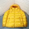 Men Warm Down Brand Winter Women Jacket Unisex Coat Designer Outwear Couples Ribbon Clothing123