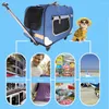 Dog Carrier Pet Bags With Removable Rolling Wheels Dogs Cats Backpack Breathable Luggage Pets Car Travel Transport