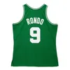 Antoine Walker 2000-01 Jersey de basket-ball Bostons Rajon Rondo 2007-08 Jerseys Green Taille S-xxxl