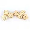 Outros suprimentos de festa festiva 2021 Vintage Golden Dice Cobre Poliedro Metal Sólido Pinça Pesada 15x15x15mm Jogar Ferramentas de Jogo Dro Dhwrp