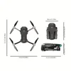 1 st AE10 drone Dual Camera Brushless Motor Folding Drones Quadcopter med kamera GPS fjärrkontroll Flygplan Boy Toys Gift