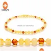 Hänge halsband hao hu po 100% äkta amber 6 stil polerat halsband för baby adt gåvor handgjorda baltiska naturliga smycken droppe Deliv Dhes8