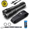 Torches WUBEN LED Flashlight Super Powerful Torch 26650 5000 mAH Battery 4200 Lumens CREE Waterproof Type-C Rechargeable Flashlights T70 HKD230902