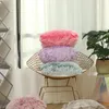 Pillow Modern Simple Velvet Cover Home Sofa Bed Pillowcase Plain Plush Tie-Dye Case Coverd For Gifts 45CM