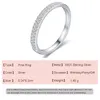 Cluster Anéis Cyj Europeu Simples CZ S925 Sterling Silver Stackable Band Ring para Mulheres Festa de Aniversário Casamento Menina Jóias