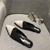 Slippers Damesmode Gebreide Puntschoen 2023 Muller Schoenen Loafers Zomer Casual Platte Lente Klassieke Dames