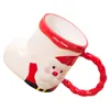 Dinnerware Sets Office Decor Cute Mug Tea Cup Household Water Container Ceramics Christmas Gift Drinking Decorative