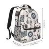 Mochila homens mulher música altifalantes notas e dedos gesto schoolbag para feminino masculino 2023 saco de moda estudante bookpack