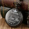 Wristwatches Vintage Pocket Watches With Chain Numerals Retro Quartz For Men Gift Cool Carved Case Delicate Accessories Style