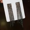 Dangle Oorbellen Mode Strass Ketting Dames Feestjurk Accessoires Trendy Boutique Statement