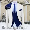 Costumes pour hommes Bridalaffair 2023 Rouge Slim Fit Homme Costume Business Casual Tuxedo Trois pièces (Blazer Gilet Pantalon) Taille personnalisée Mariage pour