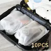 Storage Bags 10Pcs/Set Shoe Dust Proof Covers Non-Woven Dustproof Drawstring Clear Bag Travel Pouch Drying Shoes Protect