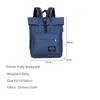 Skolväskor Crossten Lady's Leisure Shoulder Bag 15 tum Laptop Ryggsäck Kvinna Canvas Roll Top Travel USB Laddning Port School Bag