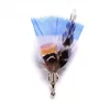 Brooches Classic Colorful Feather Brooch Lapel Pin Wedding Corsage Jewelry Luxury Pins And Hat Suit Shirt Men Accessories