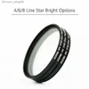 المرشحات Zomei 52 55 58 62 67 72 77 82mm Star Star Filter 4 6 8 Piont Camera Filters Q230905