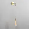 Lampa ścienna nowoczesna kryształowa sypialnia leniwek łazienka lustro luster