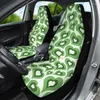 Coprisedili per auto verde carino retrò Boho Waves Hippie per veicoli da donna set di 2 protezioni anteriori