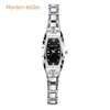 Montres-bracelets 2023 Marlen Keller's Produit Tendance Femme Diamant Incrusté Montre De Mode En Acier De Tungstène Quartz Étanche
