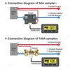 Coulometer TY23 80V100A LCD -batteri Monitor Laddningsutsläppsspänning Batterikapacitet Indikatortestare för elfordon