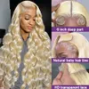 Synthetic Wigs 613 Honey Blonde Color Wig 13x6 Hd Transparent Body Wave Lace Frontal 30 34 38 Inch Human Hair Wig For Women 13x4 Lace Front Wig 230901