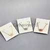Pendant Necklaces Pendant Necklaces Necklace Stone Real 18K Gold Plated Dangles Glitter Jewelries Letter Gift With free dust bag J230902