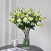 Decorative Flowers 67CM Artificial Flower 3-head Platycodon Bouquet Silk Three Pronged Ocean Wedding Home Decoration