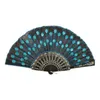 Party Favor 2021 New Fashionable Sequins Peacock Fan Handmade Dance Hand Fans Dancing Supplies Many Colors Available Drop Delivery Hom Dhjdv