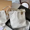 Women's brand drawstring mini shopping bag, garbage bag, vintage vintage vintage gold plated chain, vintage leather bag, backpack, versatile crossbody bag, size 18 * 20